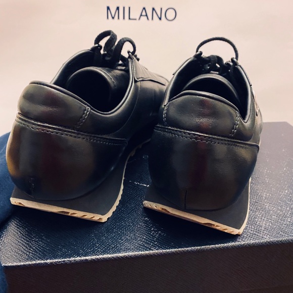 Prada men’s Nappa Aviator leather sneakers - Picture 10 of 14